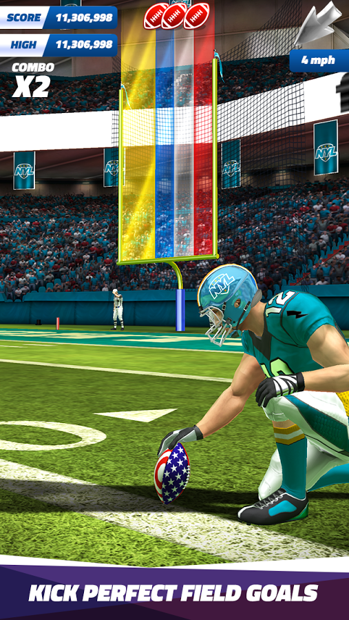 橄榄球射门Flick Field Goal 16中文版下载_橄榄球射门Flick Field Goal 16新版手游