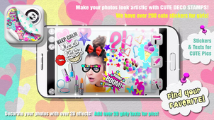 逗人喜爱照片Cute Photo Booth Girls Stickers官方正版免费_逗人喜爱照片Cute Photo Booth Girls Stickers安卓版