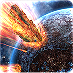 星空陨石流星坠落主题付