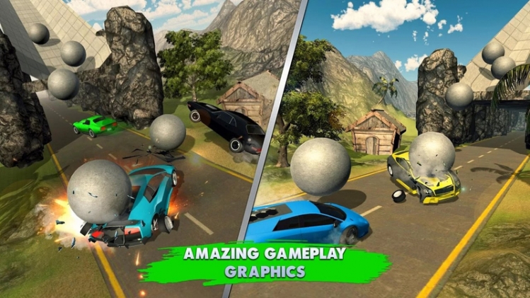 Chained Cars Rolling Ball Crash(滚动链球碰撞)下载官方版_Chained Cars Rolling Ball Crash(滚动链球碰撞)官方正版
