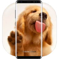 Dog Licks Lock Screen