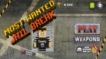 方块人越狱生存射击Most Wanted Jail Break
