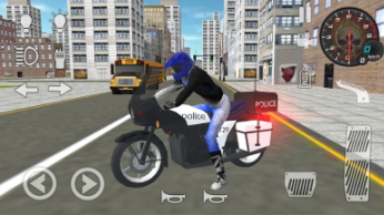 真实警察摩托车模拟器(Police  Motorbike  Sim  2020)